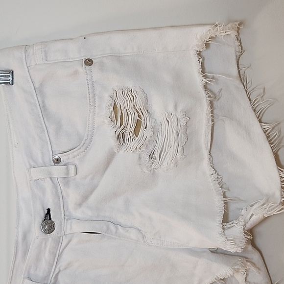 Rag & Bone White Marin Distressed Cut Off Short Size 29 - Picture 8 of 16